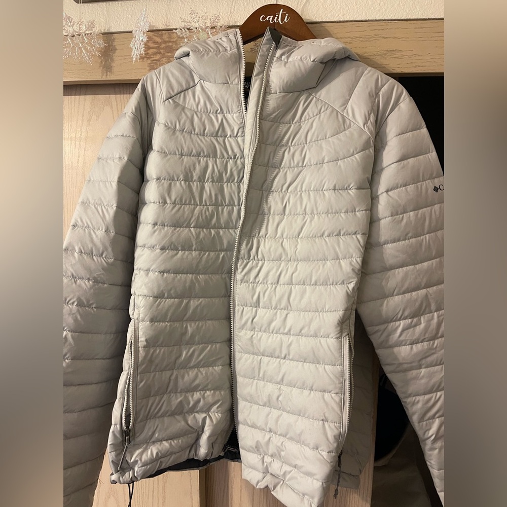 Columbia puff coat with hood XXL